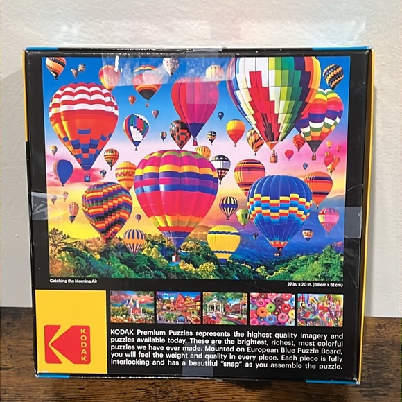 KODAK Premium Puzzle Catching the Morning Air Hot Air Balloon1000 pcs - Picture 3 of 3